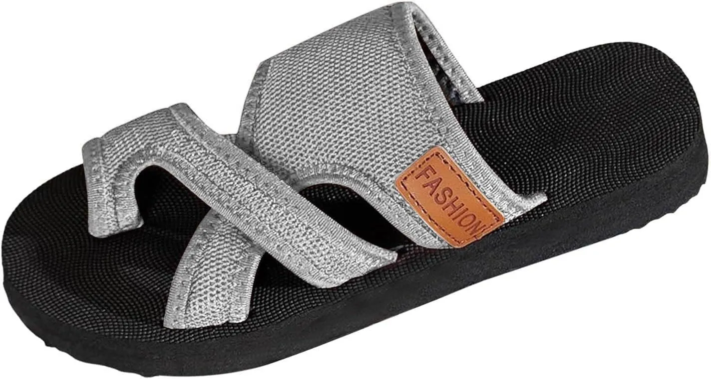 Orthopedic Sandals for Women Summer Casual Open Toe Beach Vacation Shoes Arch Support Wedge Flip Flops Comfortable Dressy Casual Beach Slippers