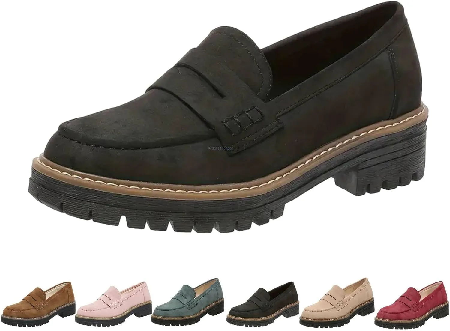 Orthopedic Shoes for Women Orthoture-Orthopedic Platform Loafers, Comfort Orthopedic Shoes, Womens Round Toe Walking Shoe, Slip On Shoes