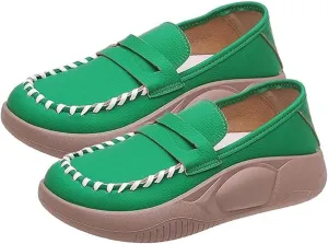 Orthopedic Shoes for Women,Soft-Soled Slip-On Walking Loafers,Soft Comfortable Breathable Work Single Thick Soled Shoes