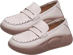Orthopedic Shoes for Women,Soft-Soled Slip-On Walking Loafers,Soft Comfortable Breathable Work Single Thick Soled Shoes