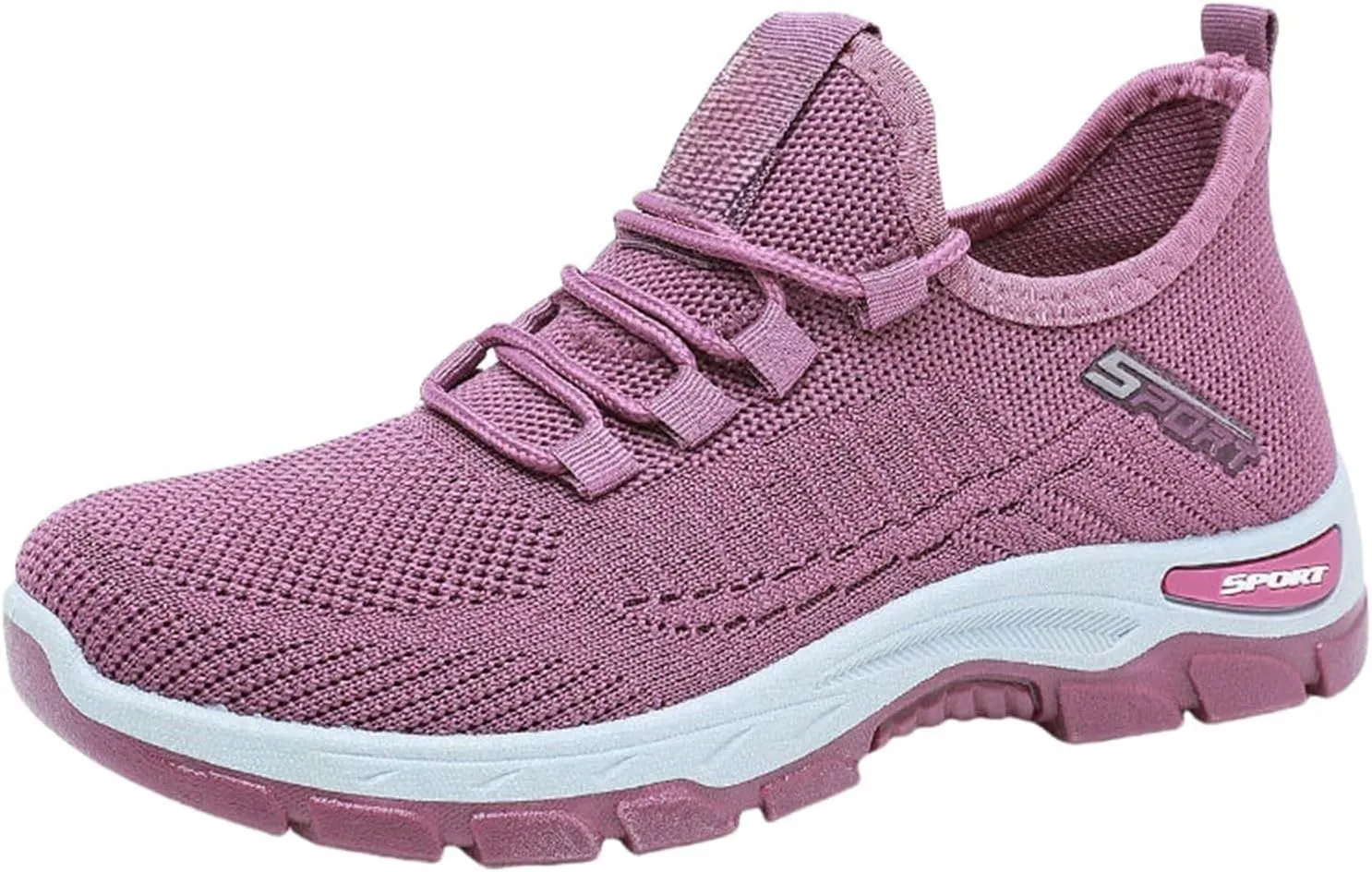 Orthopedic Sneakers for Women Mesh Breathable Lace Up Walking Running Shoes Comfortable Tennis Shoes Non Slip Lightweight Casual Womens Sneakers