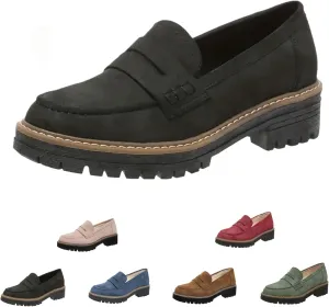 Orthoture Orthopedic Platform Loafers,Womens Loafers Comfortable,Slip On Comfort Casual Fashion