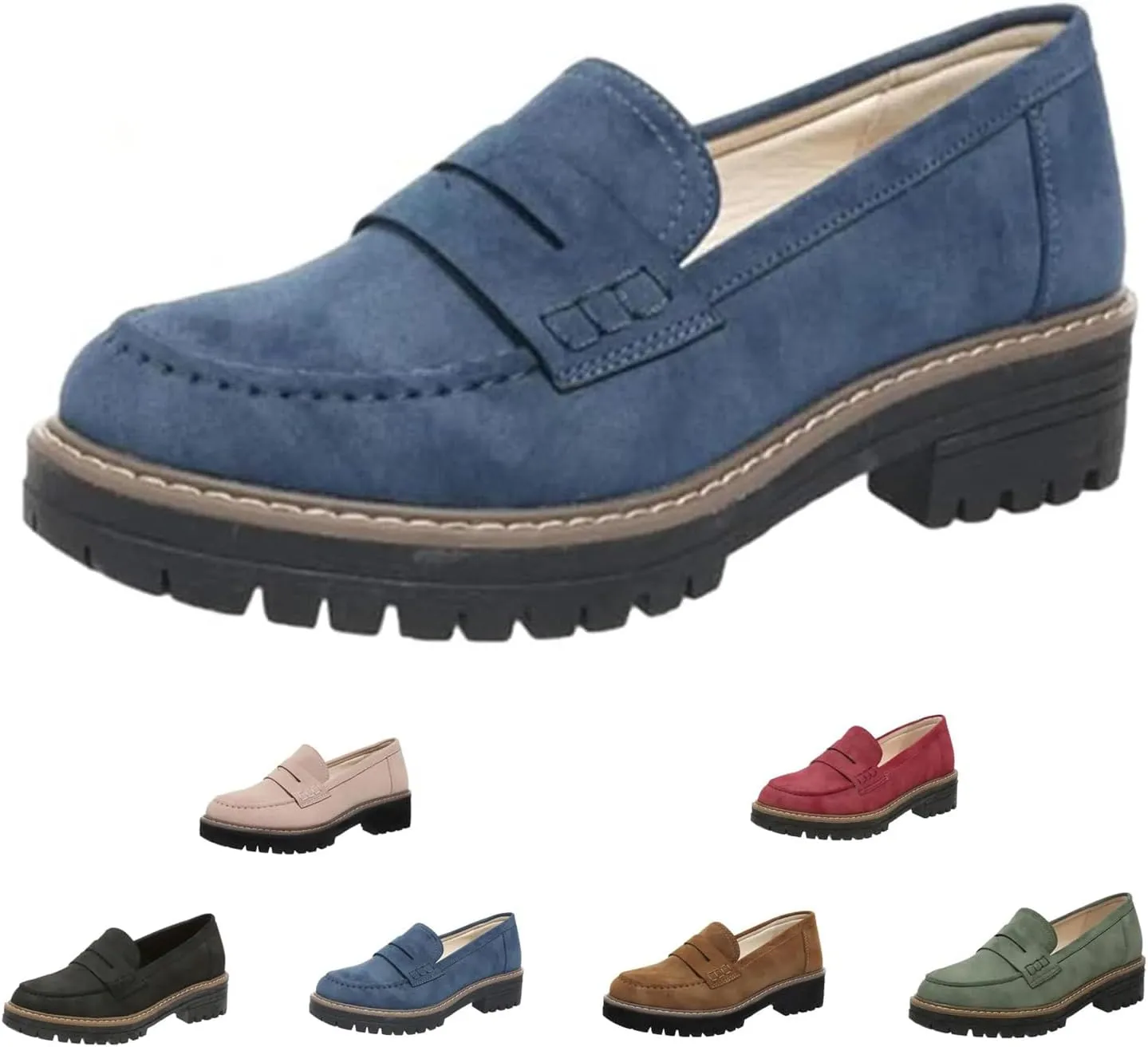 Orthoture Orthopedic Platform Loafers,Womens Loafers Comfortable,Slip On Comfort Casual Fashion
