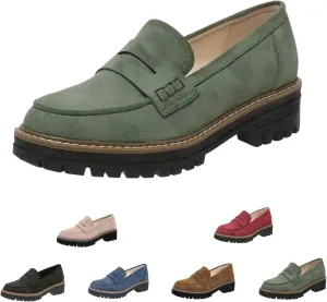 Orthoture Orthopedic Platform Loafers,Womens Loafers Comfortable,Slip On Comfort Casual Fashion
