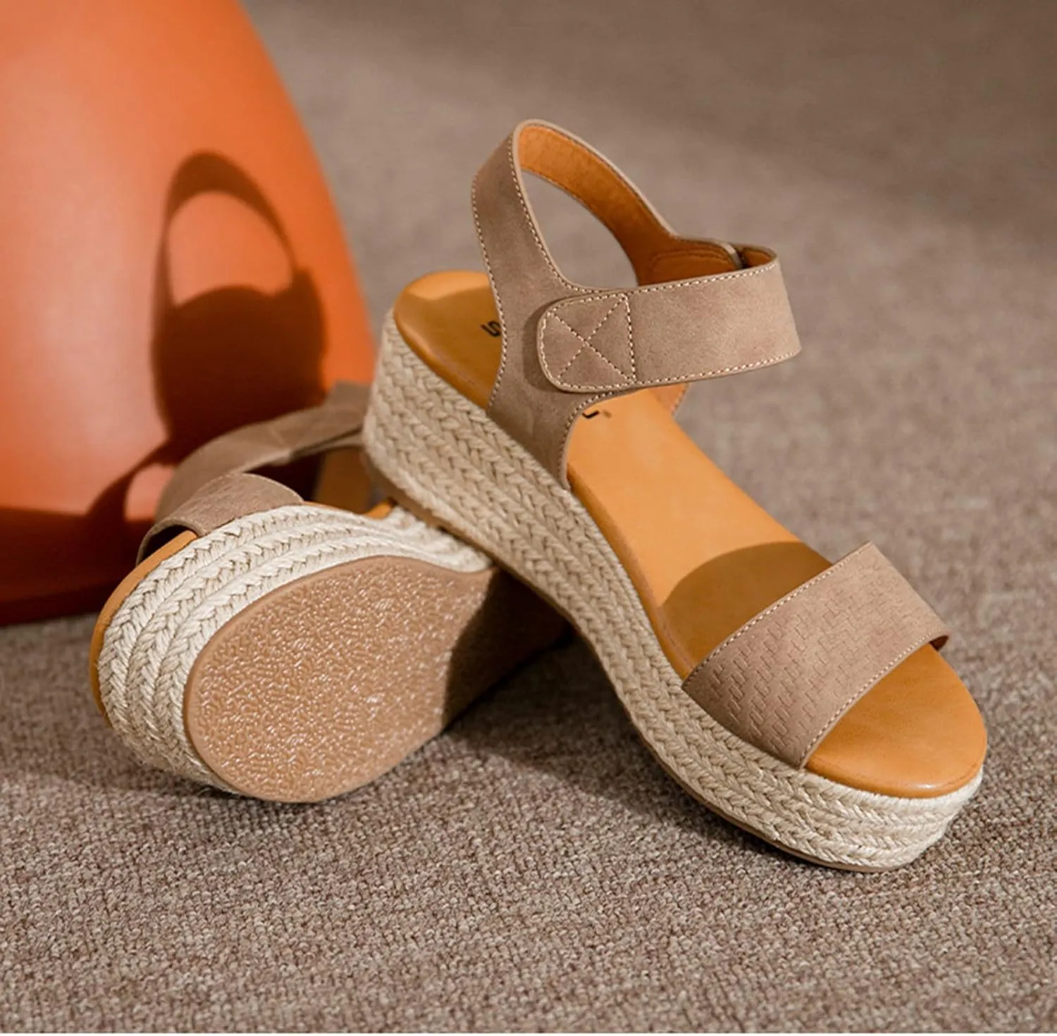 Platform Sandals for Women Summer Open Toe Non Slip Flatform Sandals Dressy Casual Buckle Ankle Strap Slides Sandal for All Occasions: Casual, Work, Party