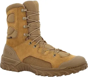 ROCKY Mountain Combat Waterproof Military Boot, Coyote Brown, Size 10.5(W)