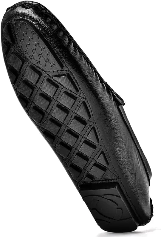 Santimon Men's Casual Slip-On Loafers, Penny Loafers Moccasins, Solid Driving Shoes