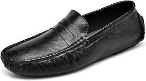 Santimon Men's Casual Slip-On Loafers, Penny Loafers Moccasins, Solid Driving Shoes