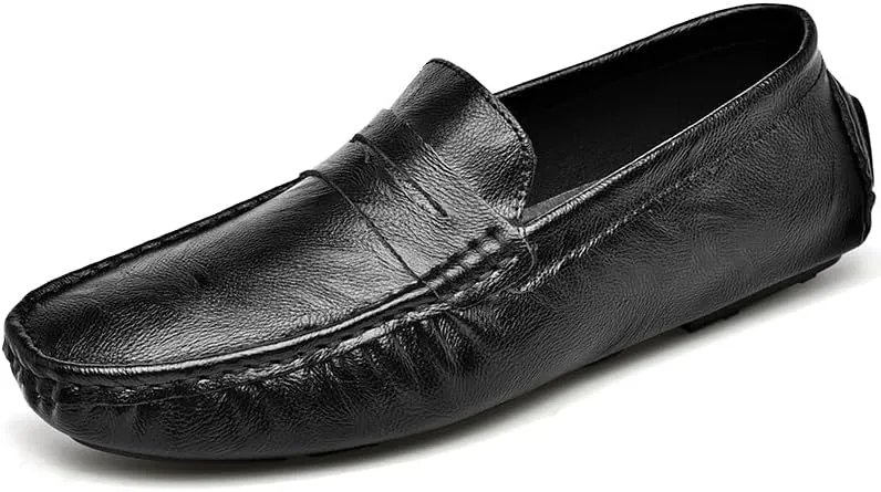 Santimon Men's Casual Slip-On Loafers, Penny Loafers Moccasins, Solid Driving Shoes
