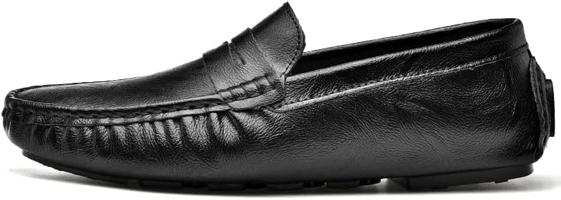 Santimon Men's Casual Slip-On Loafers, Penny Loafers Moccasins, Solid Driving Shoes