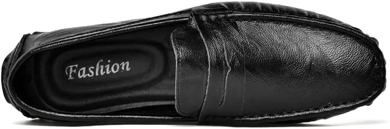 Santimon Men's Casual Slip-On Loafers, Penny Loafers Moccasins, Solid Driving Shoes