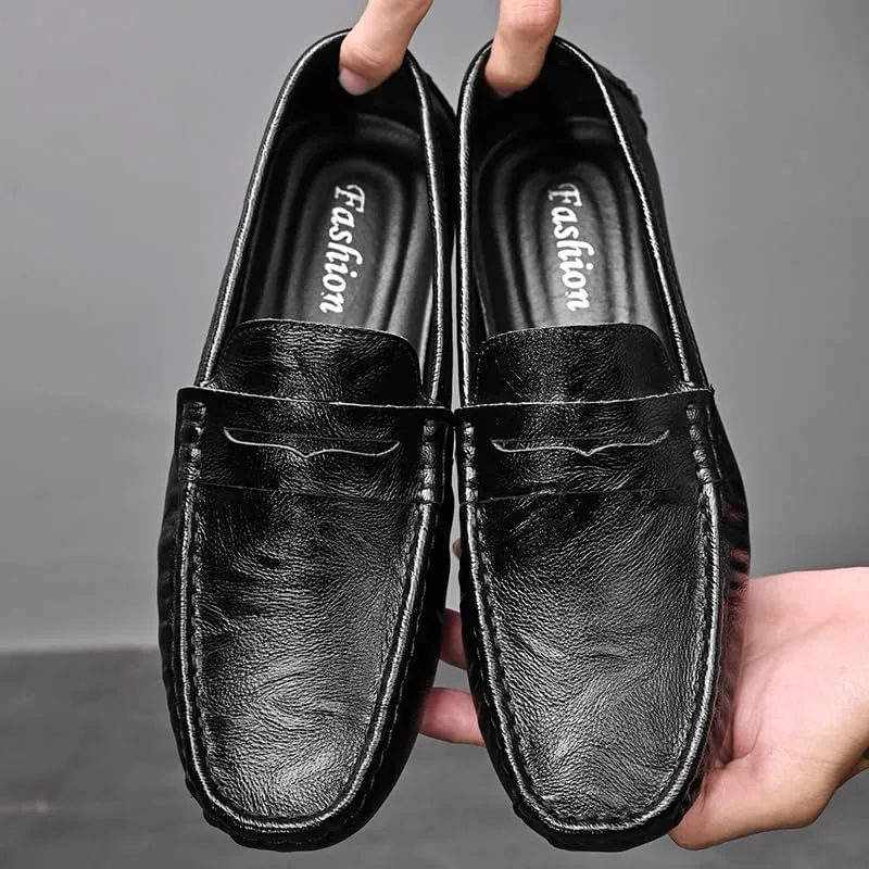 Santimon Men's Casual Slip-On Loafers, Penny Loafers Moccasins, Solid Driving Shoes