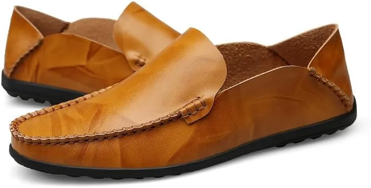 Santimon Men's Loafers Casual Slip On Shoes Soft Mules for Men Lightweight Flat Driving Boat Shoes