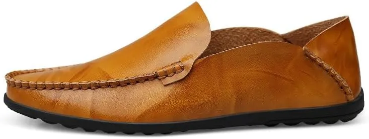 Santimon Men's Loafers Casual Slip On Shoes Soft Mules for Men Lightweight Flat Driving Boat Shoes