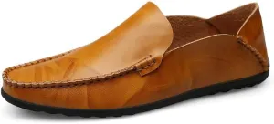 Santimon Men's Loafers Casual Slip On Shoes Soft Mules for Men Lightweight Flat Driving Boat Shoes