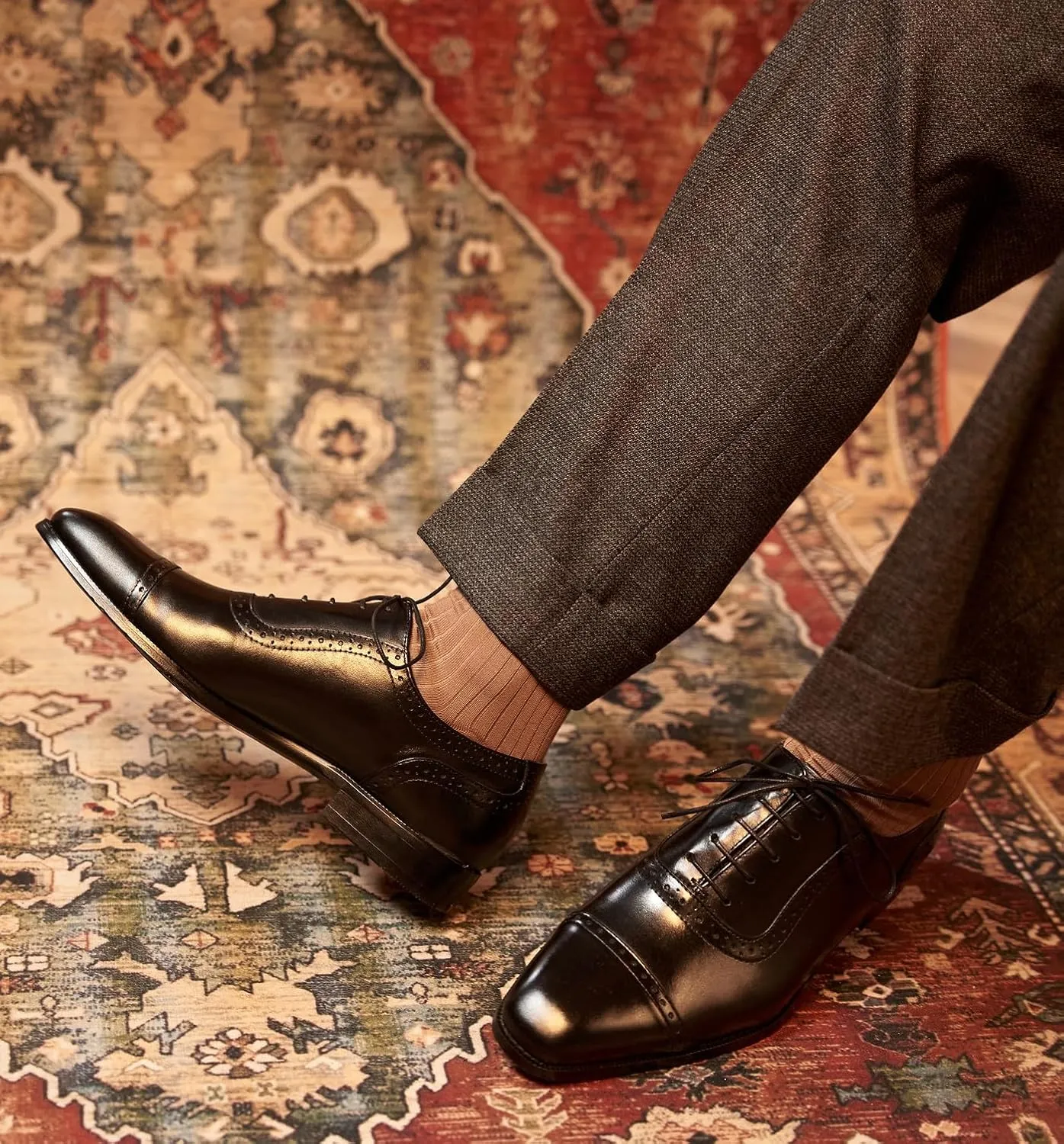 Santimon Mens Oxfords Shoes Dress Formal Genunie Leather Pointed Toe Oxford Fashion Business Casual Derby Modern Prom Wedding Suit Shoes Tuxedo Shoes for Men