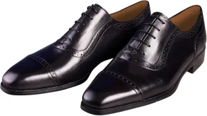 Santimon Mens Oxfords Shoes Dress Formal Genunie Leather Pointed Toe Oxford Fashion Business Casual Derby Modern Prom Wedding Suit Shoes Tuxedo Shoes for Men