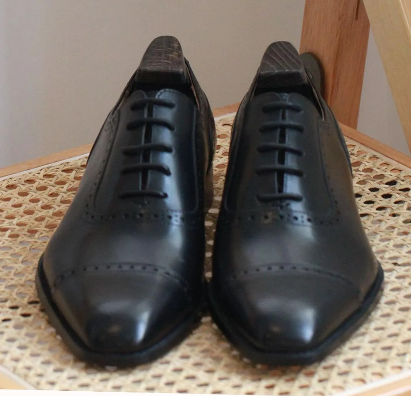 Santimon Mens Oxfords Shoes Dress Formal Genunie Leather Pointed Toe Oxford Fashion Business Casual Derby Modern Prom Wedding Suit Shoes Tuxedo Shoes for Men