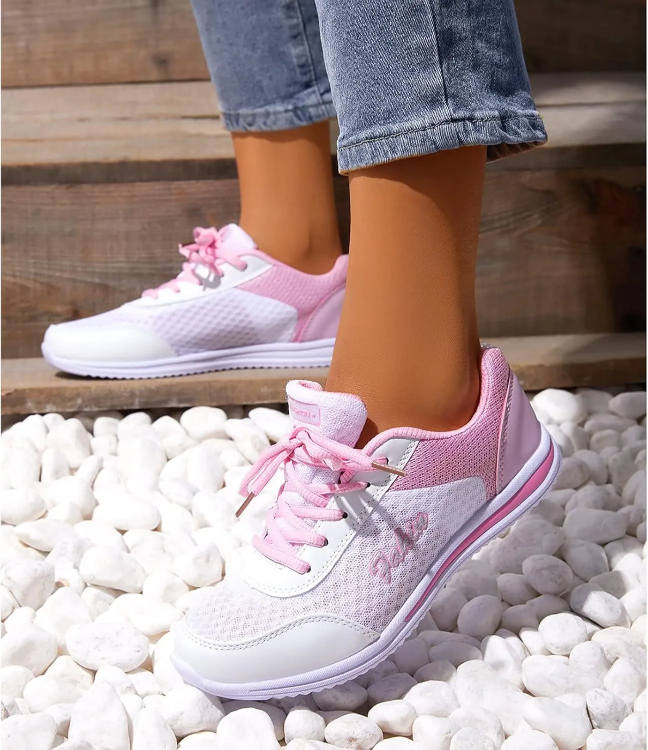 SBGMoSJ White Sneakers for Women Platform Wide Zapato Antiderrapante Mujer Womens Fall Shoes 2023 Casual Sneakers Womens Sneakers Size 11 Walking Women Slip On Sneakers Wide 11