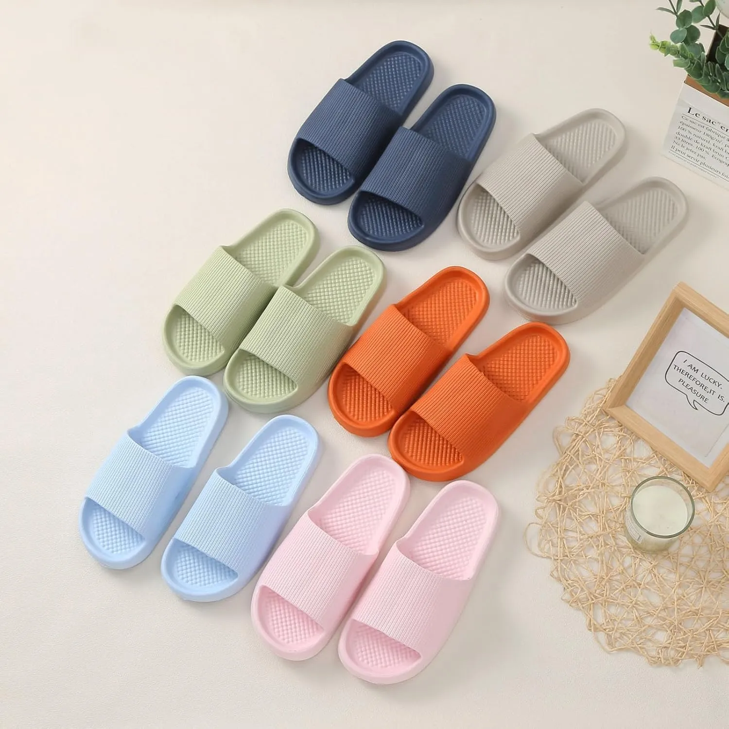Shower Shoes Shower Slides for Women Bath Slippers Men Slides Spa Slippers Indoor Slipper for Gym Soft Sole