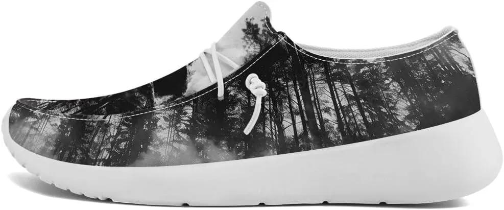 Skull Shoes for Men Loafers Black Slip-on Shoes Gifts for Men Women