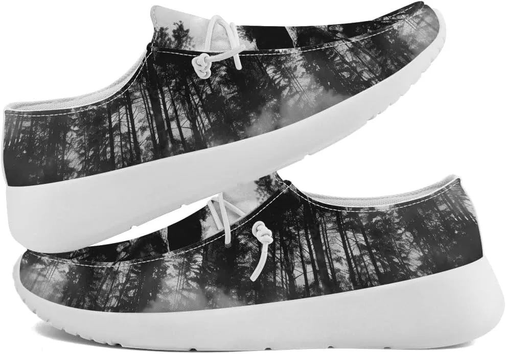Skull Shoes for Men Loafers Black Slip-on Shoes Gifts for Men Women