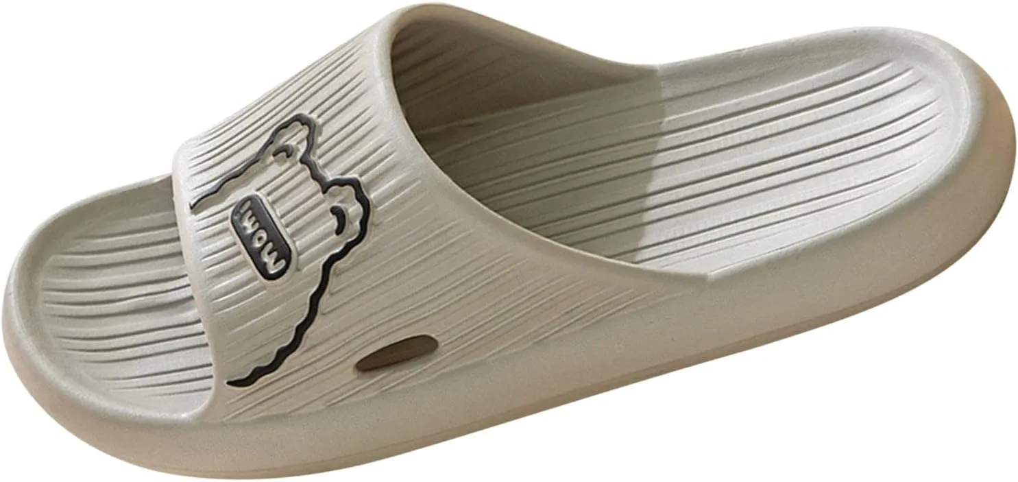 Slides for Men Womens Slides Cloud Slippers for Men Women Drainage Hole Indoor Outdoor Soft Sole Slippers