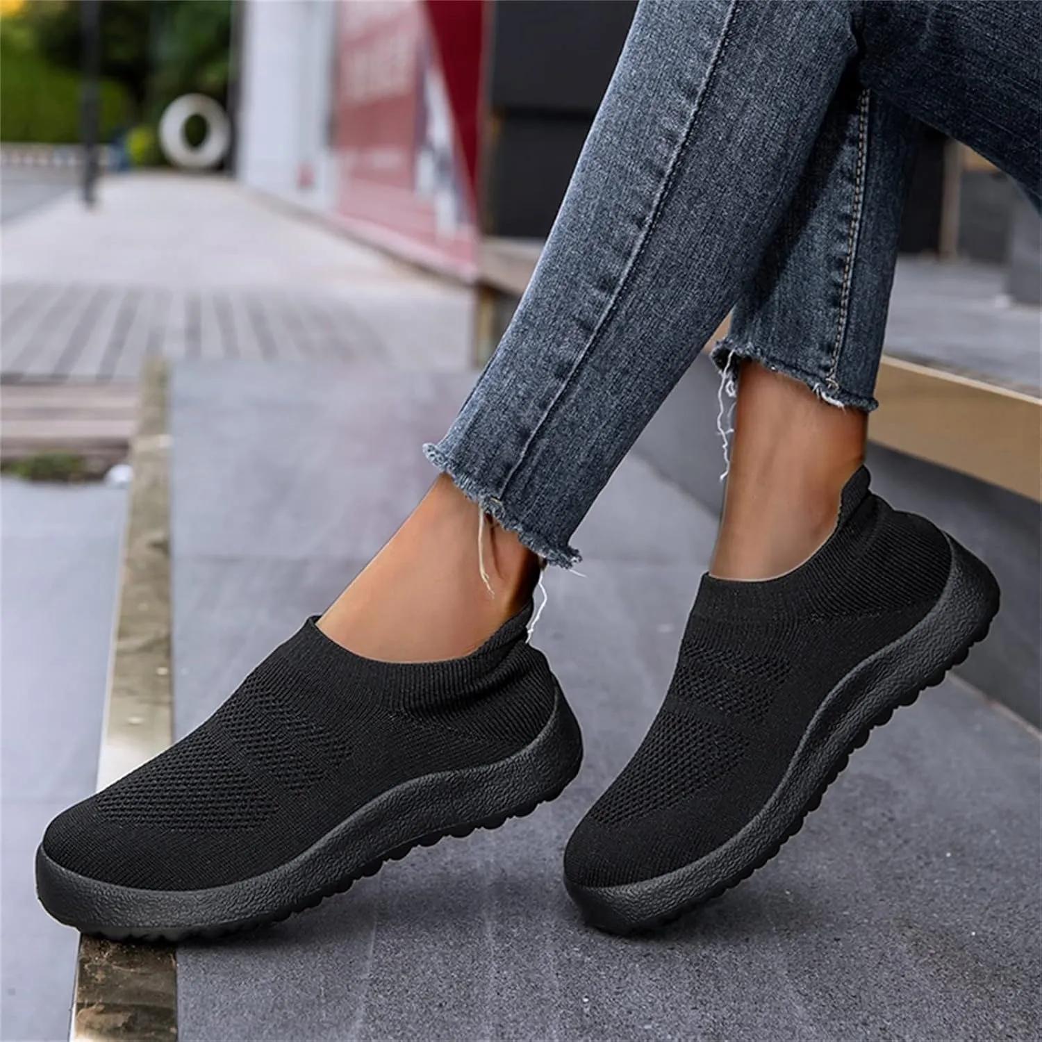 Sneakers for Women Running Shoes Slip On Casual Womens Tennis Shoes Food Service Casual Black Shoes Brown Sneakers Brown Tennis Shoe Trainers Shoe