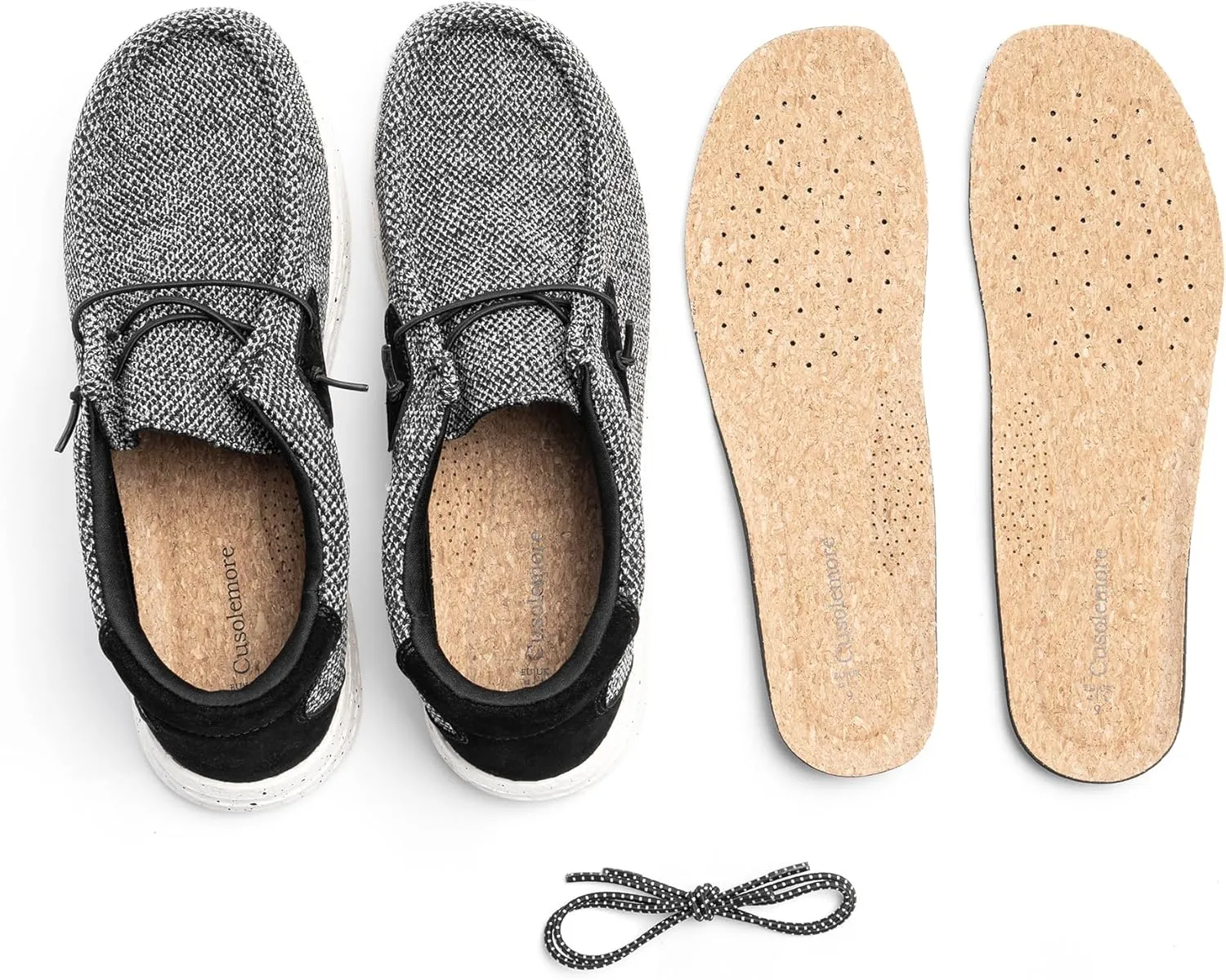 Stylish and Comfortable Men's Stretch Loafers & Slip-Ons, Lightweight Casual Mens Shoes, EVA Outsole, Breathable Upper, Extra Insole and Lace