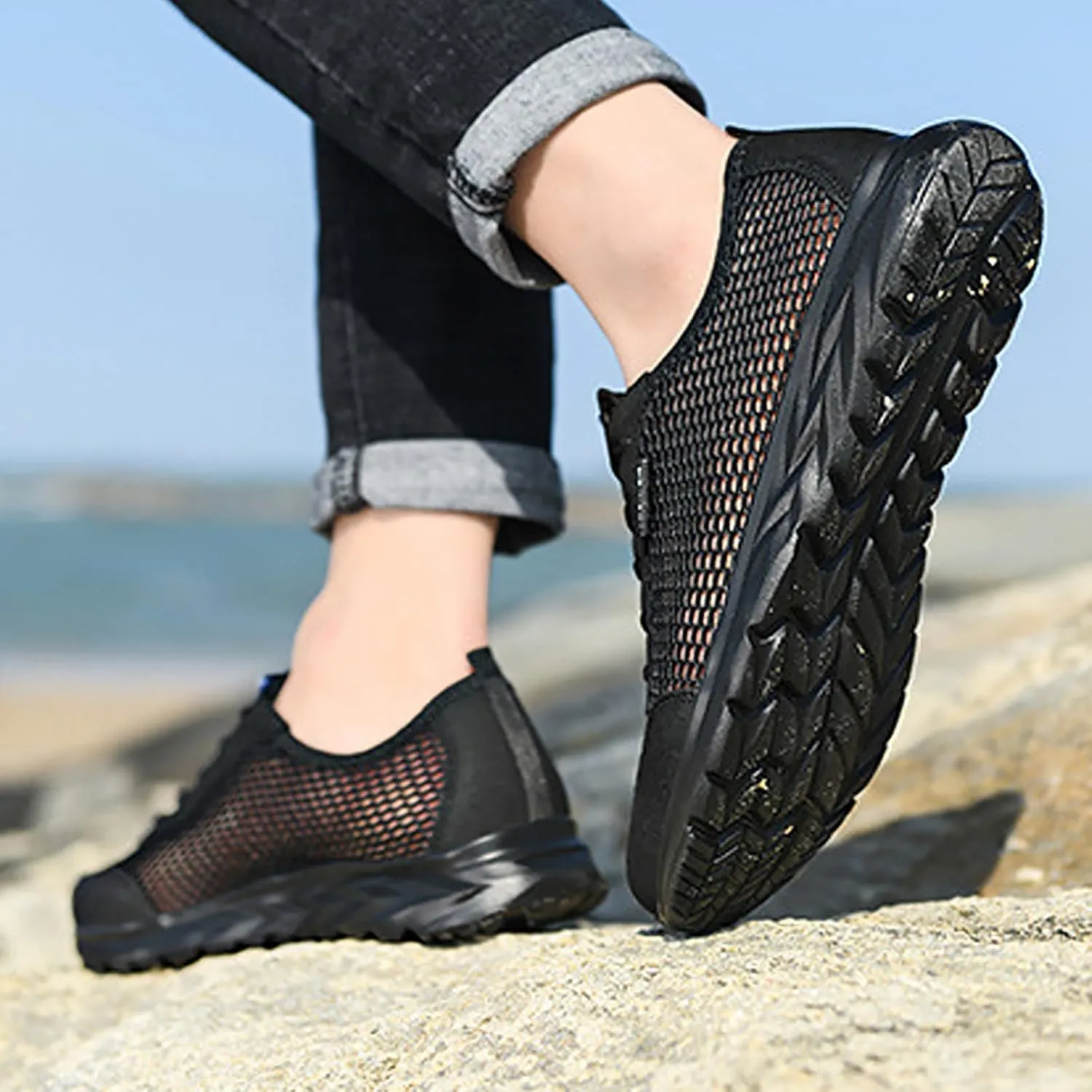 Tennis Shoes Men Walking Casual Shoes Slip On Women Shoes Sneakers Women's Walking Arch Support Non Slip Work Red Tennis Shoe Loafers Casual Slip On