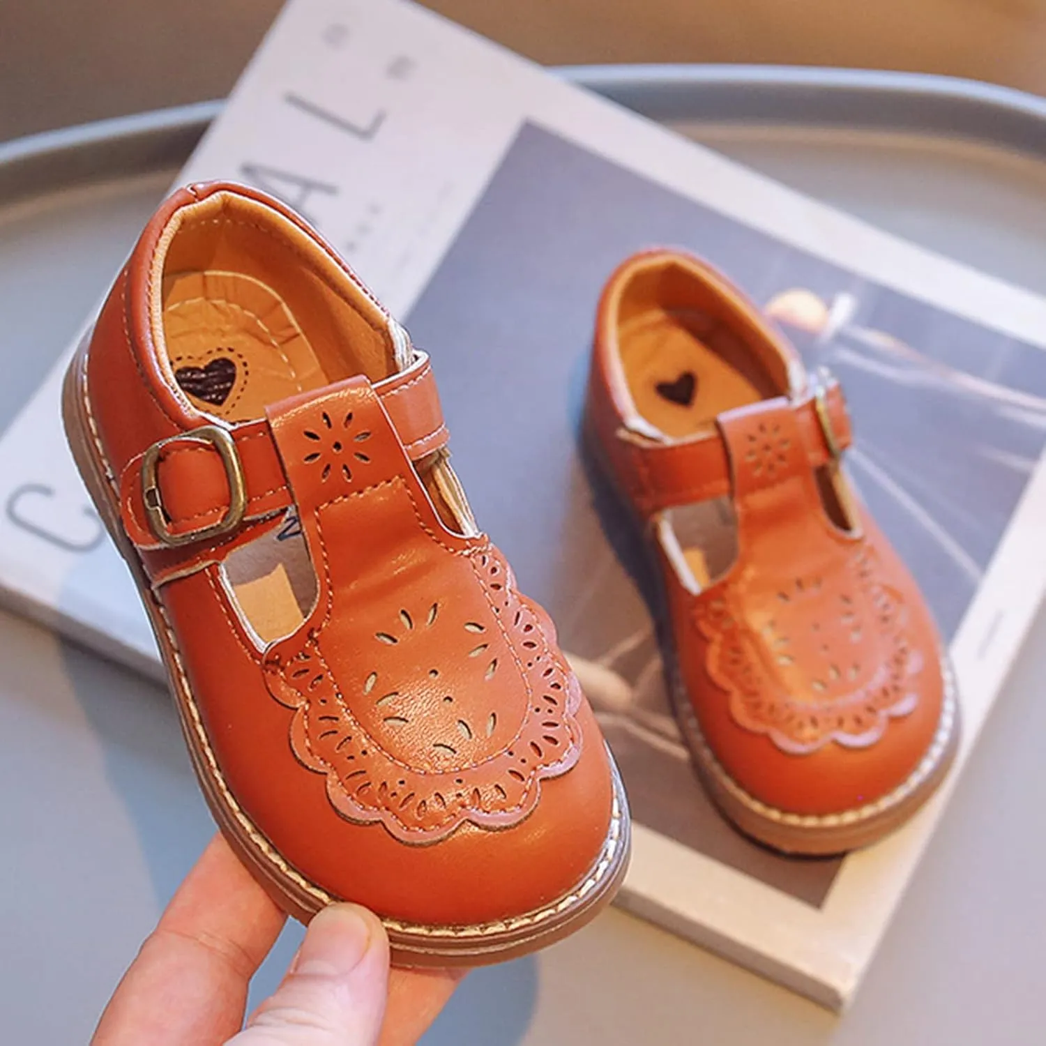 Toddler Boys Girls Dress Shoes Kids School Uniform Formal Casual Oxfords for Baby Party Wedding Mary Jane Flats