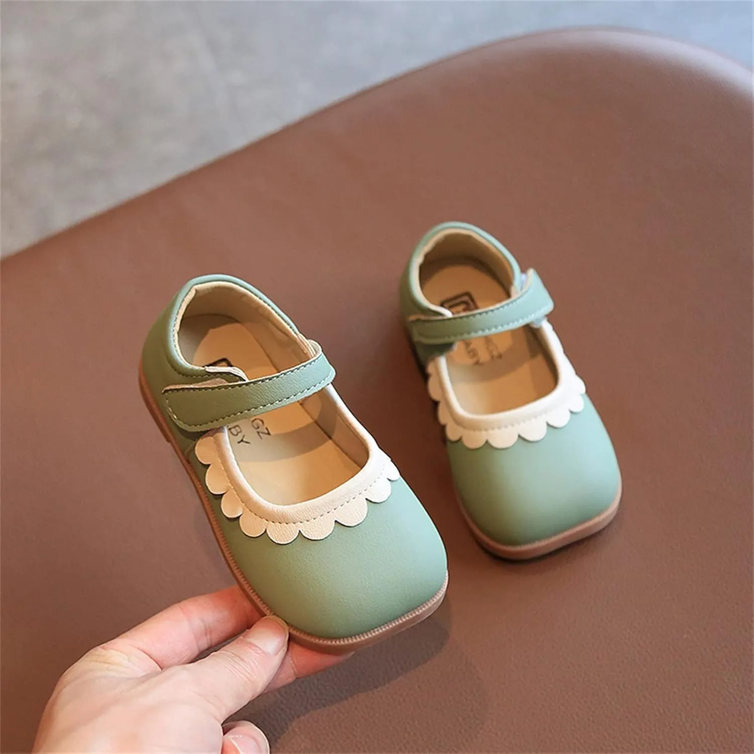 Toddler Sandals Summer And Autumn Girls Boots Cute Flat Solid Color Lace Hook Loop Casual Comfortable Casual Dress Shoe