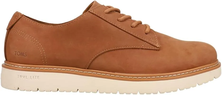 TOMS Mens Navi Travel Lite Lace Up Casual Shoes - Brown