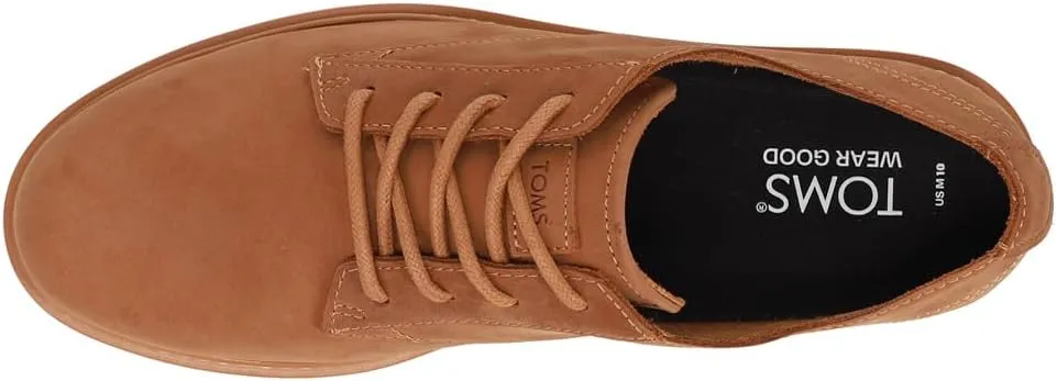 TOMS Mens Navi Travel Lite Lace Up Casual Shoes - Brown