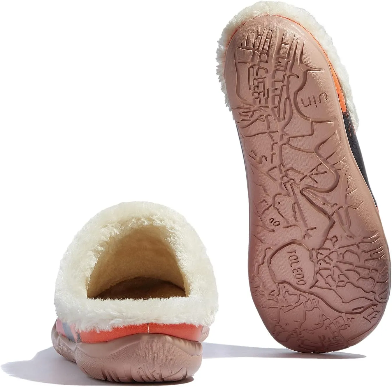 UIN Men's Mules Slipper Loafers Lightweight Comfort Mules Walking Casual Clogs Household Slip Ons Art Painted Travel Shoes Midnight Street 2