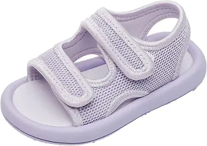 Unisex Child Summer Sandals Adjustable Strap Open Toe Sandals Toddler Girl Boy Slip-On Water Shoes Hiking Shoes Kids