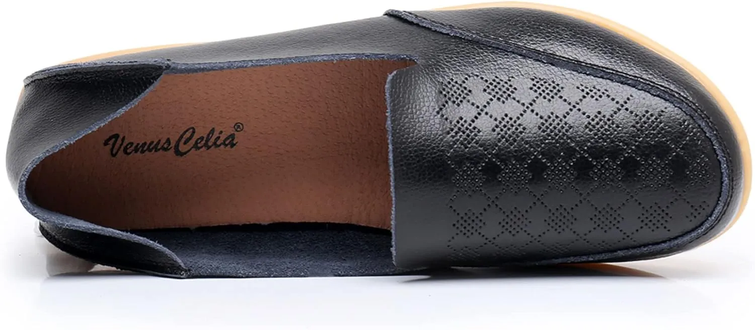 VenusCelia Women's Thawed Comfort Walking Flat Loafer