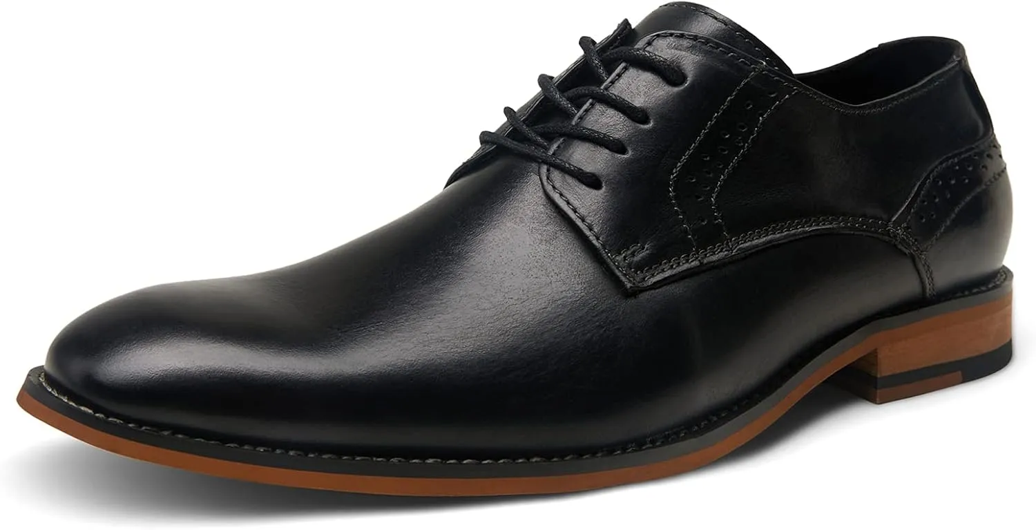 Vostey Men's Dress Shoes Oxford Shoes Formal Dress Shoes for Men Business Derby Shoes
