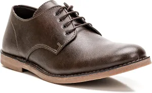 will's' Men's Vegan Derbys (8 M (US), Dark Brown)