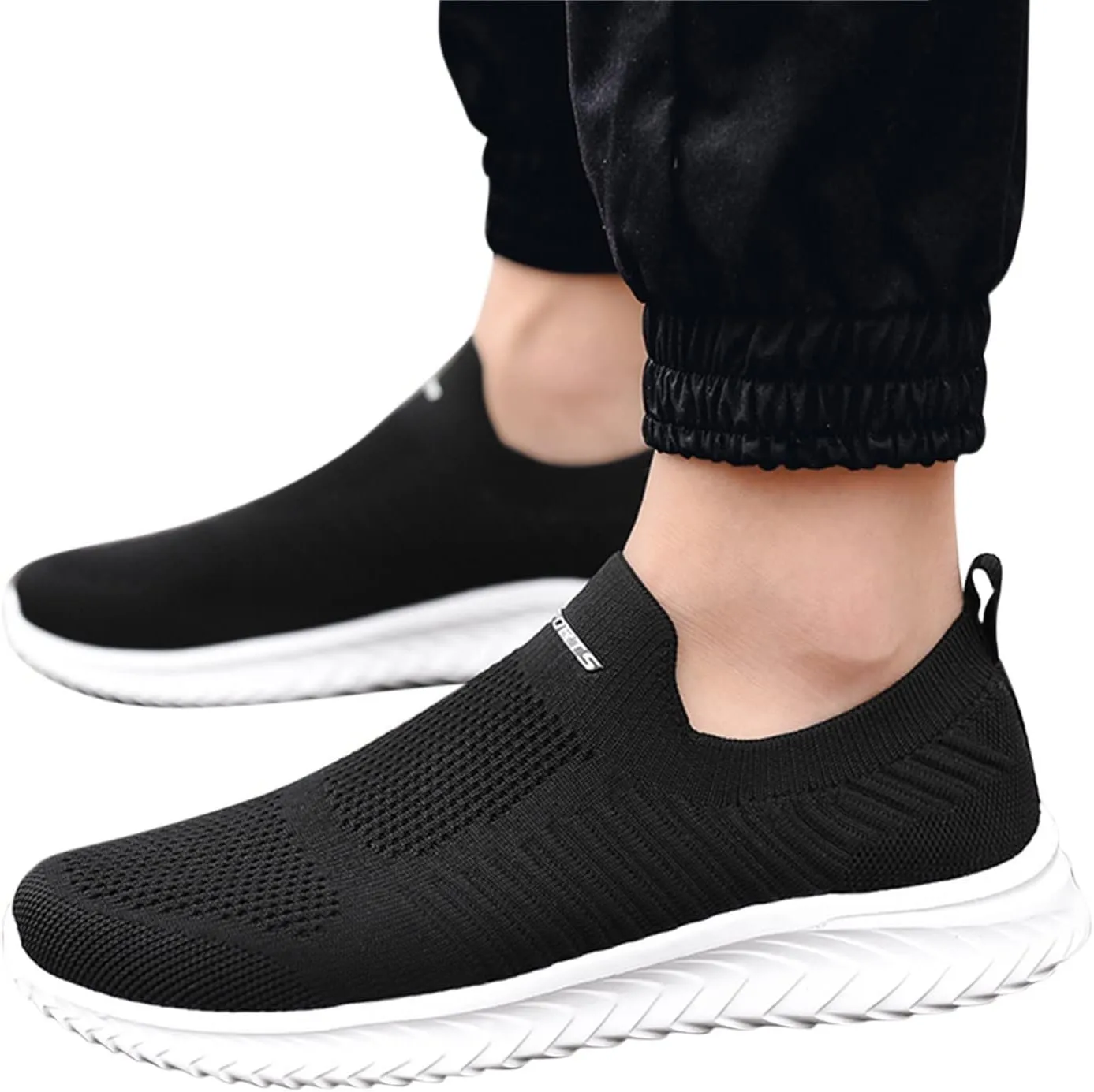 Women's Athletic Walking Shoes Slip On Casual Mesh Tennis Shoes Womens Arch Support Casual Dress Shoes Slip On Sneakers Waterproof Tennis Shoe Loafers Casual Slip On