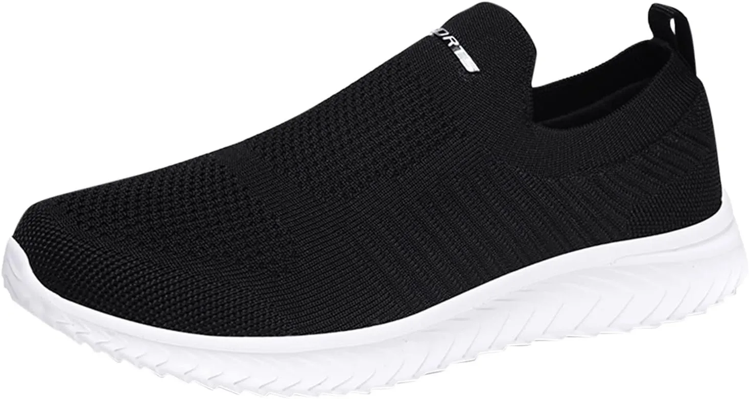 Women's Athletic Walking Shoes Slip On Casual Mesh Tennis Shoes Womens Arch Support Casual Dress Shoes Slip On Sneakers Waterproof Tennis Shoe Loafers Casual Slip On