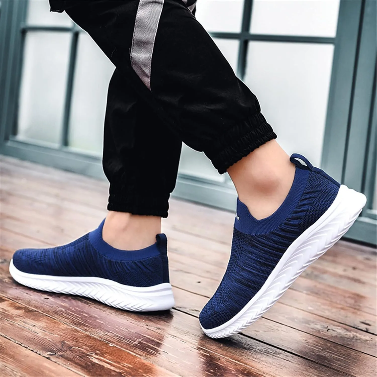 Women's Athletic Walking Shoes Slip On Casual Mesh Tennis Shoes Womens Arch Support Casual Dress Shoes Slip On Sneakers Waterproof Tennis Shoe Loafers Casual Slip On