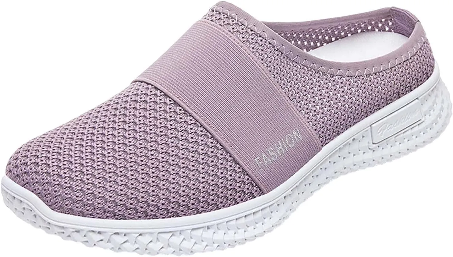 Women's Backless Slip on Mesh Sneakers Shoes Running Shoes for Women Slip On Casual Black Shoes Brown Sneakers Brown Tennis Shoe Trainers Shoe