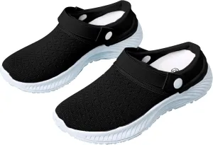 Women's Backless Slip on Mesh Sneakers Shoes Running Shoes for Women Slip On Casual Black Shoes Brown Sneakers Brown Tennis Shoe Trainers Shoe