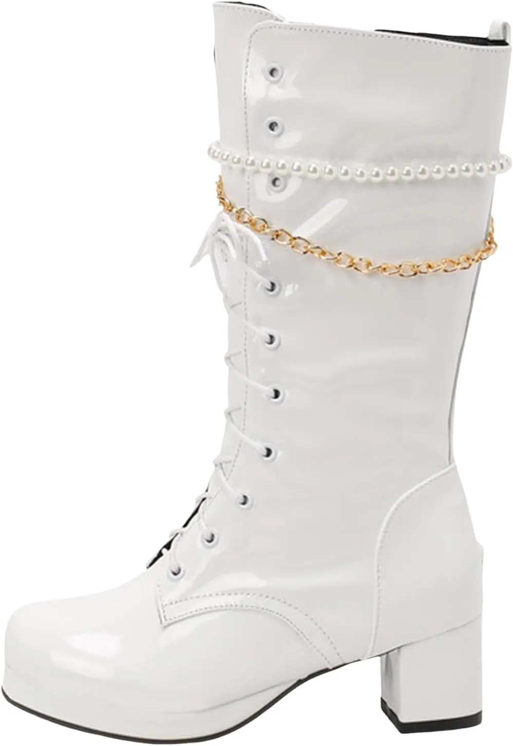 Women's Cowboy Simple Fashion Vintage Boots Pointed Toe Low Heel Side Zipper Knee Boots Womens Leather Boots Knee High Cowboy