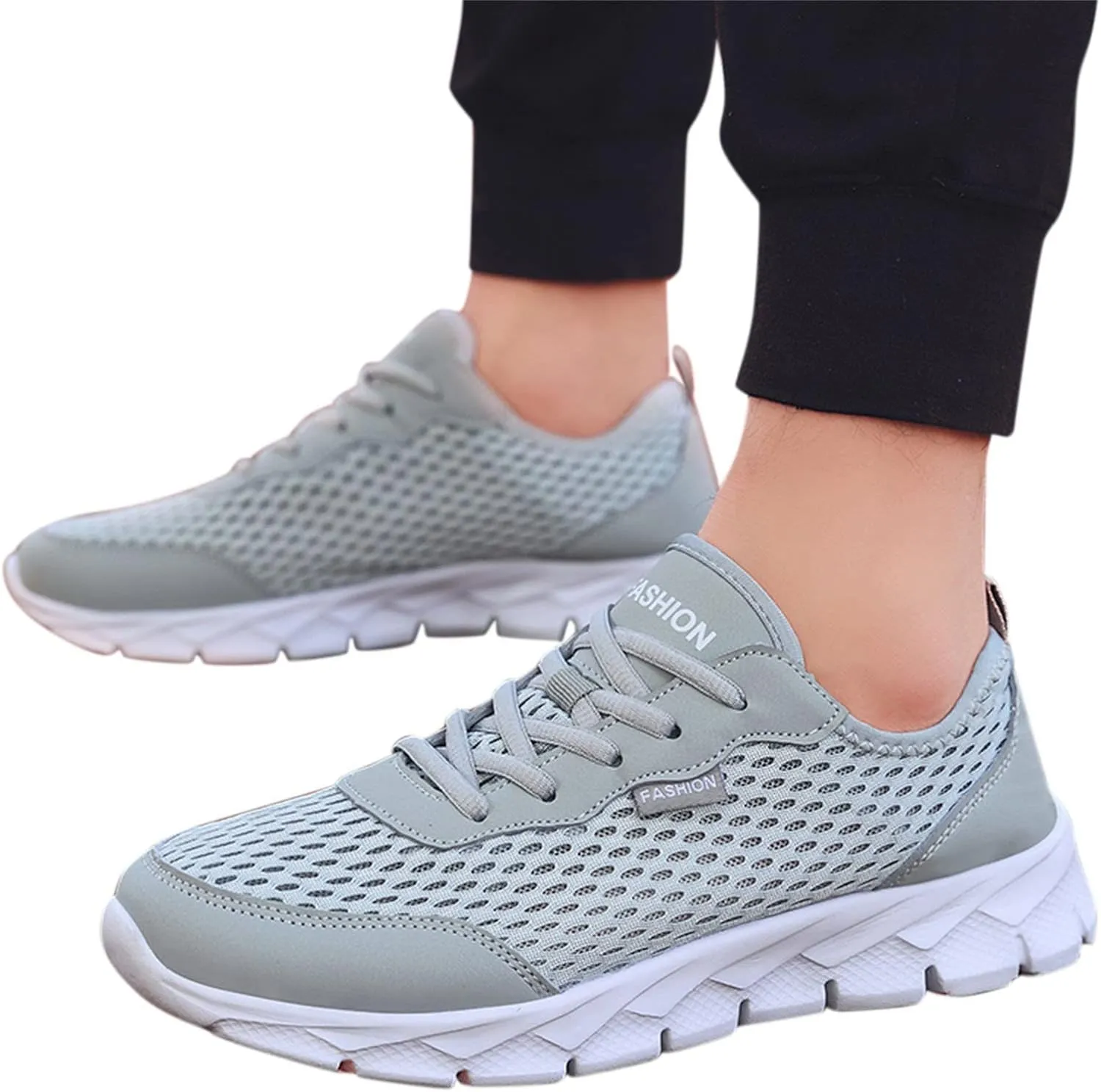 Women's Fashion Sneaker Mesh Slip On Black Non Slip Shoes for Women Comfortable Women Loafers Shoes Casual Black and White Loafers Women Shoes Black Slip On Sneakers Women