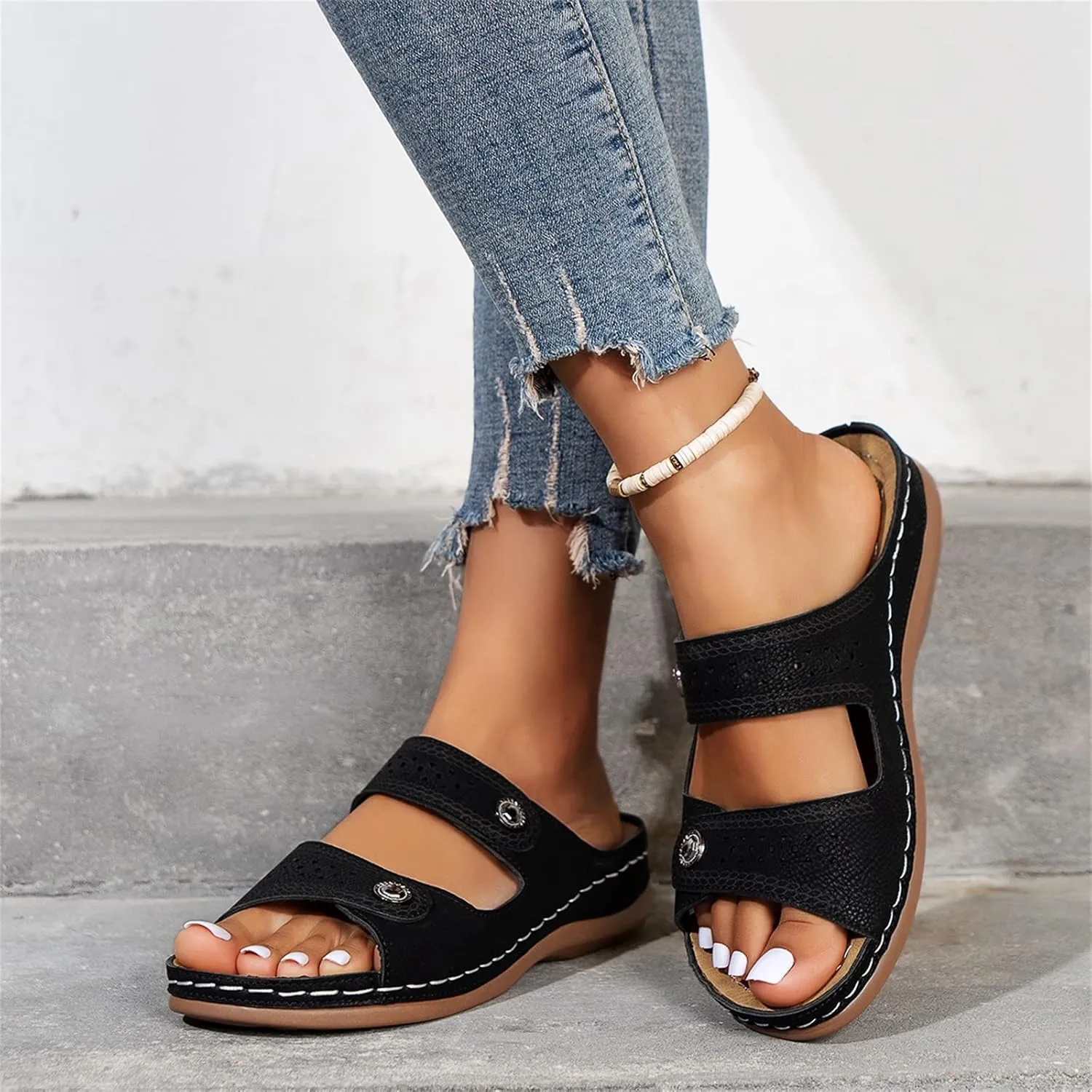 Womens Flip Flops with Arch Support Womens Flip Flops Size 8 Orthopedic Women Closed Toe Shoes Brown Leather Sandals Women Comfortable Brown Sandals Women Comfortable Nude Sandals Women