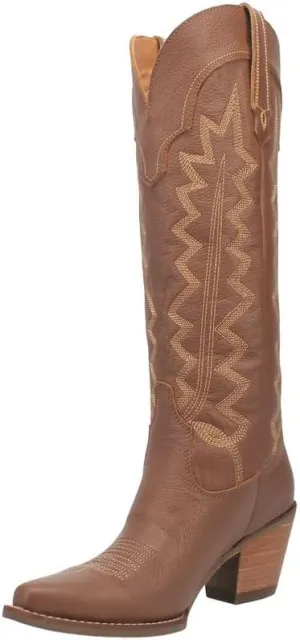 Women's High Cotton Fashion Boot, Brown, 9