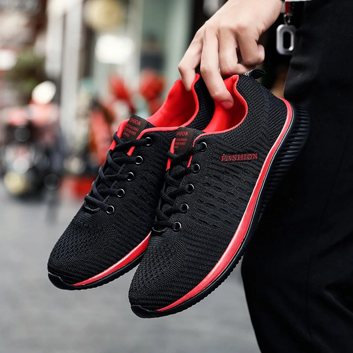 Women's Lace Up Walking Shoes Lightweight Casual Running Sneakers Slip On Shoes Women Wide Width Men's Casual Dress Shoes Wedge Sneakers Red Tennis Shoe Trainers Shoe