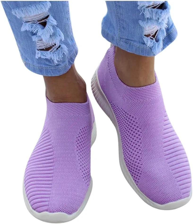 Women's Lightweight Slip On Walking Running Shoes Running Shoes for Women Casual Shoes Dressy Casual Women's Fashion Sneakers Steel Toe Tennis Shoe Loafers Casual Slip On